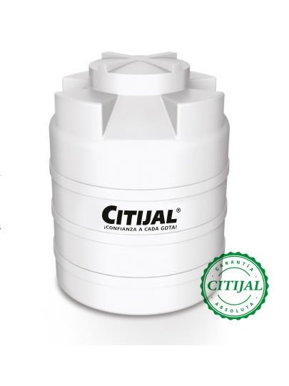 CISTERNA VERTICAL 7500LTS BLANCA DE POLIPROPILENO CON ACCESORIO