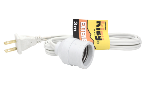 EXTENSION CON SOCKET BLANCA 8MTS 127V 7A
