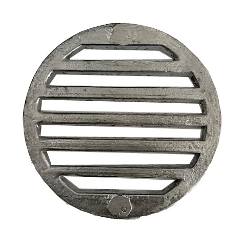 REJILLA REDONDA DE ALUMINIO SATINADA DE 5