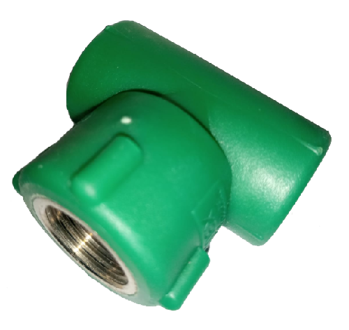 TEE C/INS. MET. CENTRAL HEMBRA 20 X 1/2  POLIMEX VERDE K33    Modelo: 633220