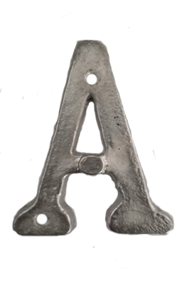 LETRA DE ALUMINIO SATINADO A