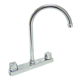 MEZCLADORA P/FREGADERO ACAB CROMO C/CHAPETON CIER 90°  Modelo: 8-RB