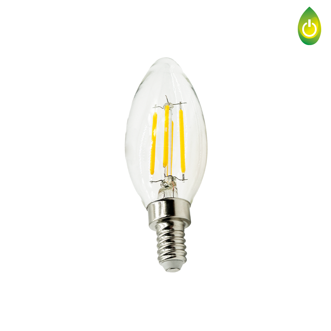 FOCO MODELO VELA VINTAGE ENTRADA E12 4W