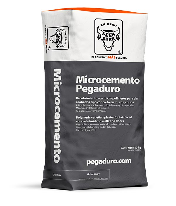 MICROCEMENTO PEGADURO GRIS 10KG