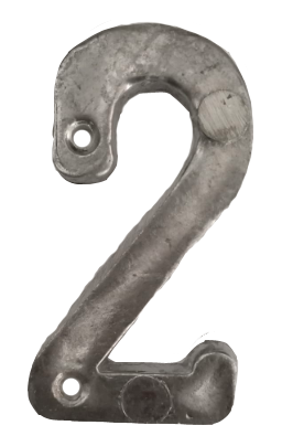 NUMERO DE ALUMINO SATINADO 2