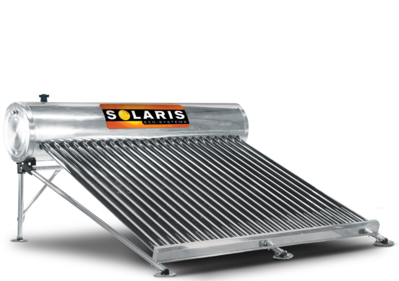 CALENTADOR SOLAR ACERO INOX. 40 TUBOS 330LTS (13 PERSONAS) SOLARIS