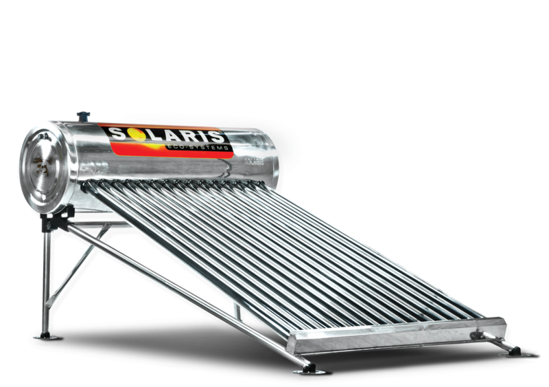 CALENTADOR PREZURIZADOS ACERO INOX. 15 TUBOS (5 PERSONAS) SOLARIS