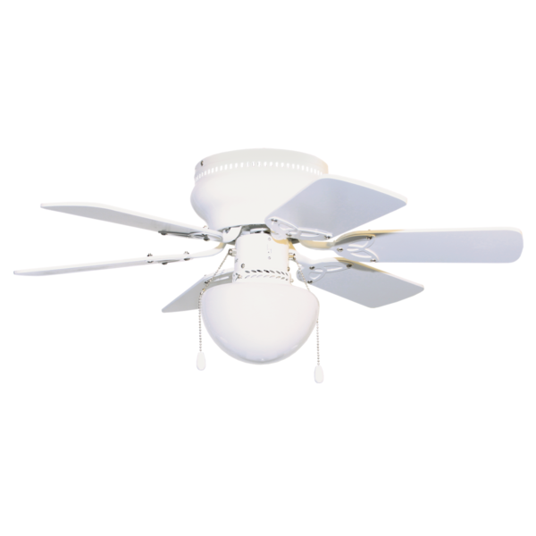 VENTILADOR DE TECHO CON LAMPARA 6 ASPAS DE 30