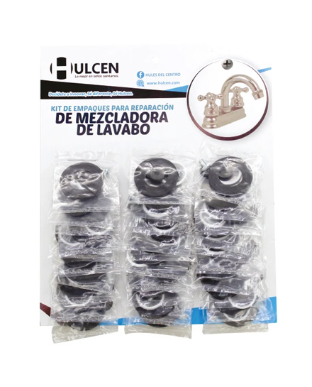 KIT DE EMPAQUES PARA INSTALACION DE LAVABO CON 30 PZAS