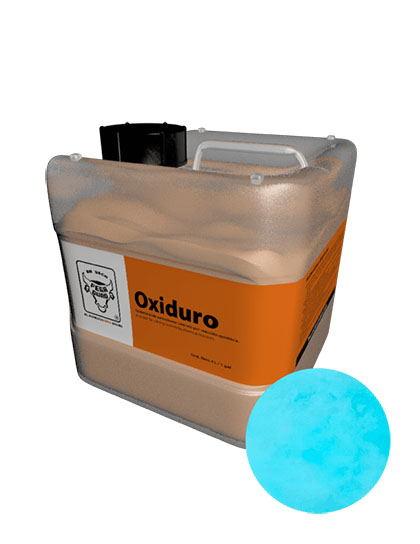 OXIDURO OXIDANTE ACIDO PARA CONCRETO 4LT AZUL CARIBE