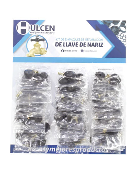 KIT DE EMPAQUES PARA INSTALACION DE LLAVE NARIZ CON 30 PZAS