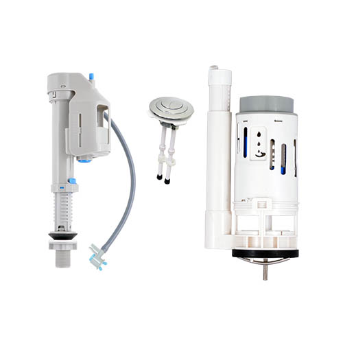 JUEGO DE HERRAJES PARA SANITARIO UNA PIEZA DE 2*