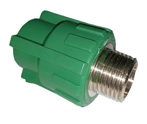 ADAPTADOR MACHO PPR INST/METALICO VERDE FUSION 1