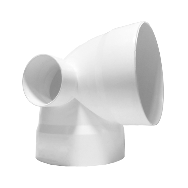 CODO PVC 4 X 4 X 90 SALIDA LATERIAL A 2
