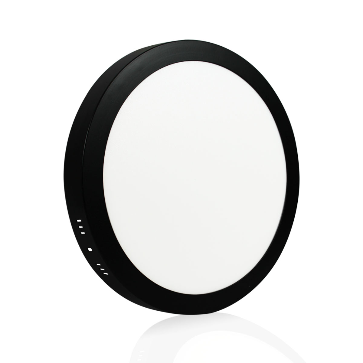 PANEL SOBREPONER LED REDONDO 18W COLOR NEGRO