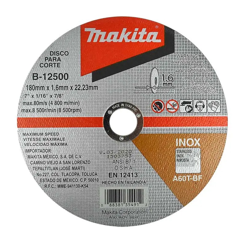 DISCO DE CORTE DE METAL MAKITA FINO DE 7