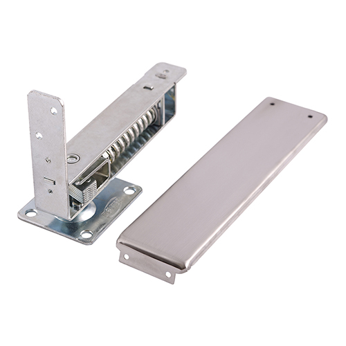 BISAGRA DE PISO DEXTER PARA PUERTAS DE VAIVEN CROMO