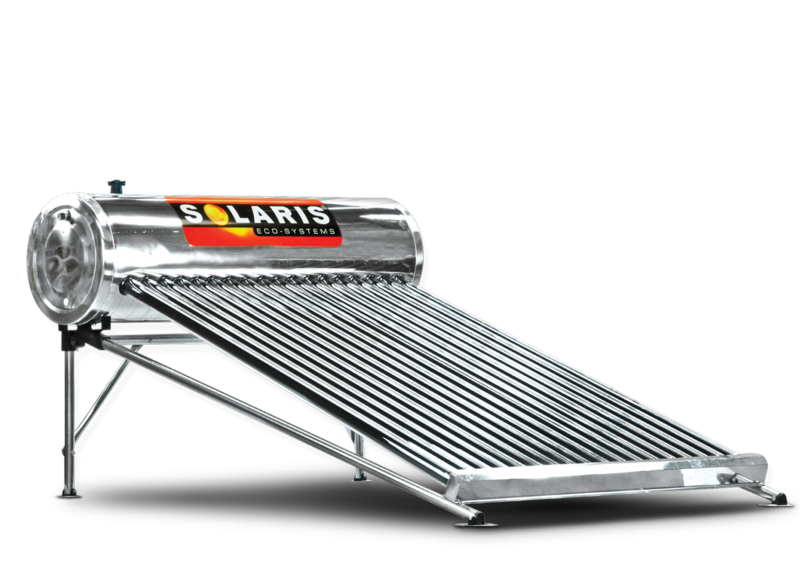 CALENTADOR PREZURIZADOS ACERO INOX. 18 TUBOS (5-6 PERSONAS) SOLARIS