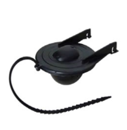 VÁLVULA SAPO COLOR NEGRO PARA CONTRA DE INODORO     Modelo: 02-030