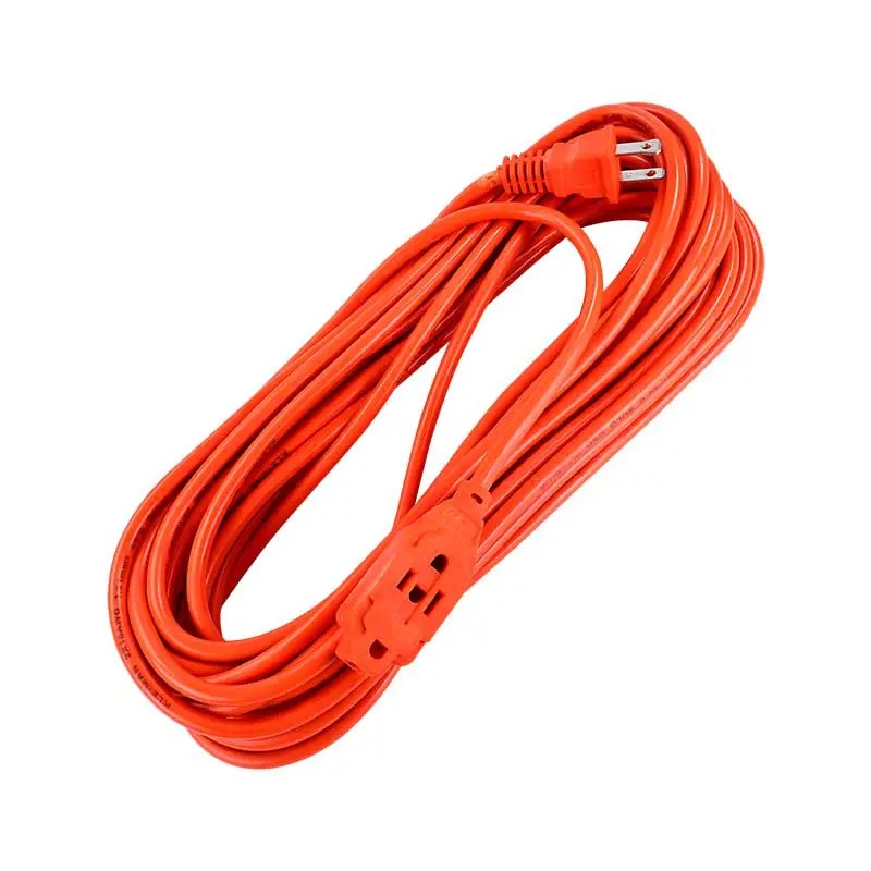 EXTENSION USO RUDO TRIPLE NARANJA 5 mts. 127V 10A