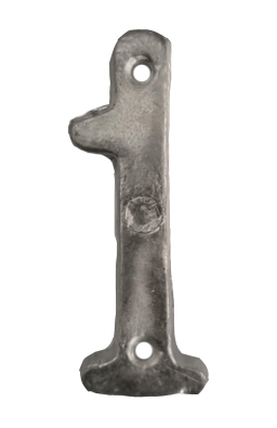 NUMERO DE ALUMINIO SATINADO 1