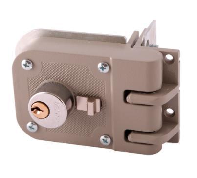 CERRADURA SOBREPONER MORDAZA DER DOBLE CILINDRO PR   Modelo: 6768