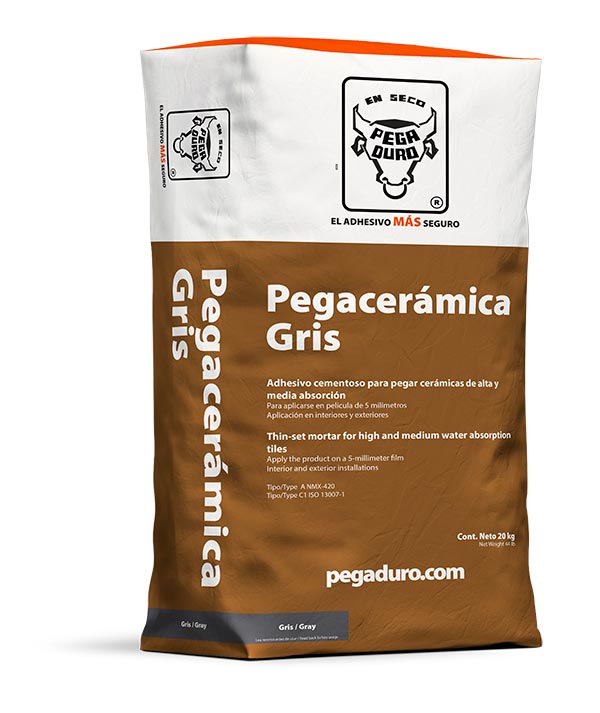PEGACERAMICA GRIS 20KG