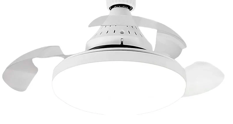 LAMPARA VENTILADOR DE TECHO CON CONTROL ASPAS RECTRACTIL 16.5