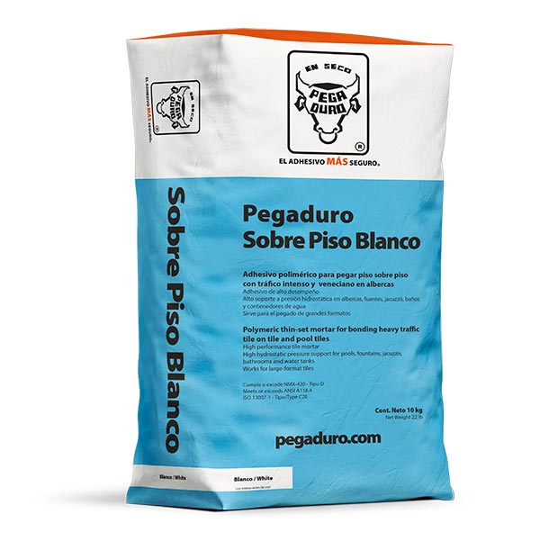 PEGADURO SOBRE PISO AZUL PARA ALBERCA 10KG