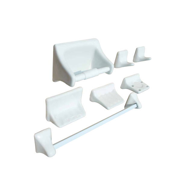 JUEGO DE ACCESORIOS DE CERAMICA BLANCO *AGOTAR EXISTENCIAS*
