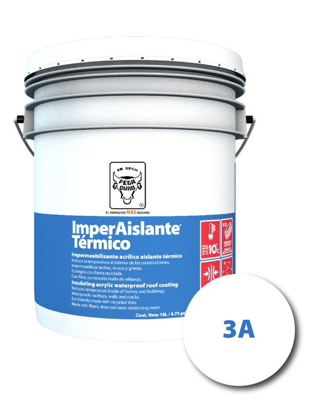 IMPERAISLANTE TERMICO ACRILICO 3A BLANCO 18LTS