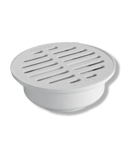 COLADERA UNIVERSAL A TUBO REGILLA BLANCA SIN TAPETE Modelo CD-14A