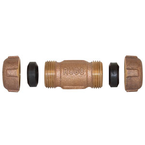 COPLE UNION 1/2 PARA TUBO DE COBRE 100% BRONCE   Modelo: 81-U