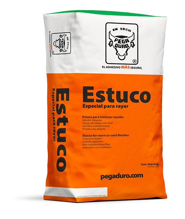 ESTUCO ESPECIAL P/RAYA BLANCO SIN GRANO 20KG