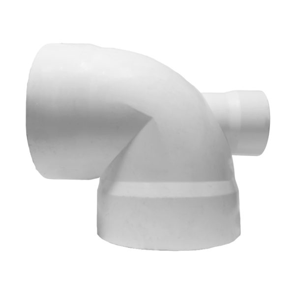 CODO PVC 4 X 4 X 90 SALIDA TRASERA A 2 CRESCO