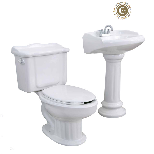 LAVABO MODELO ROMANO BLANCO