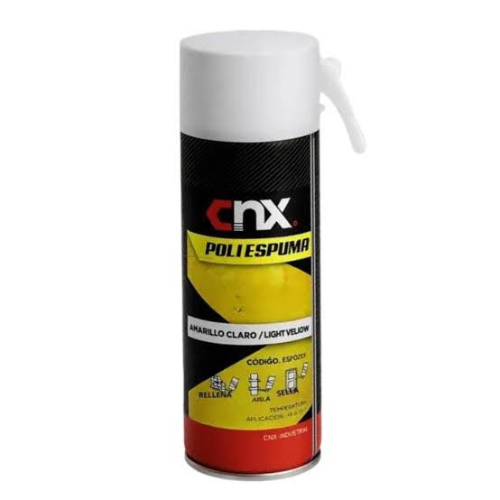 ESPUMA DE POLIURETANO 385 gramos AMARILLO CLARO
