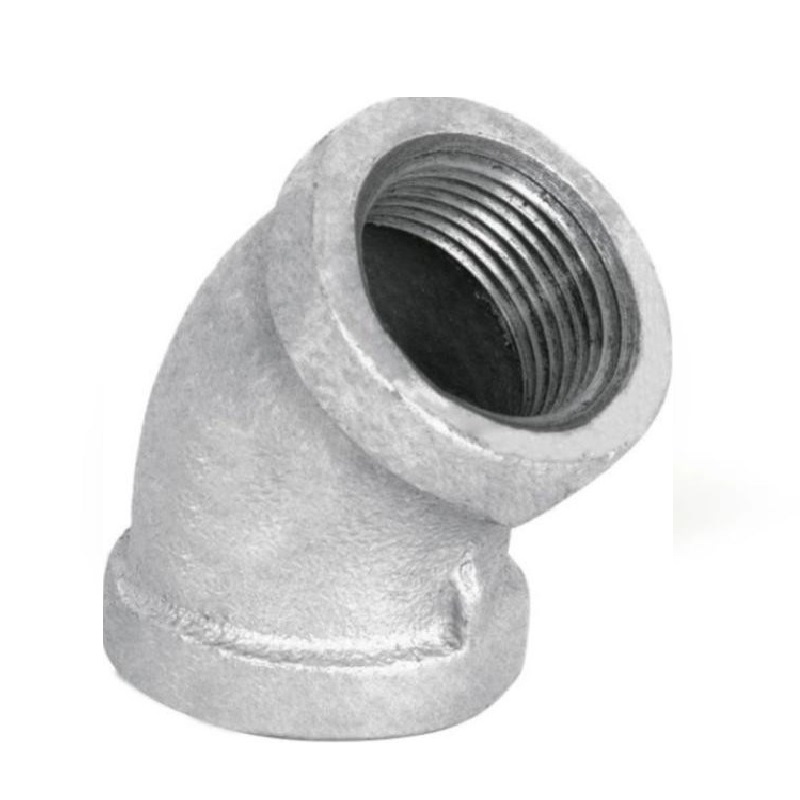 CODO GALVANIZADO DE 45° X 1/2