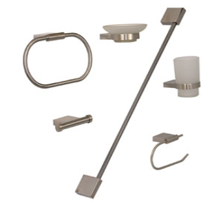 JGO. DE ACCESORIOS P/ EMPOTRAR AC. CROMO  Modelo: JE97-C
