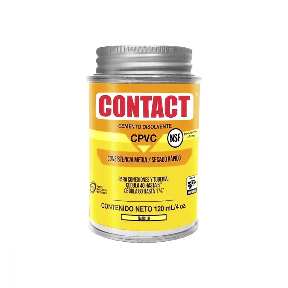 CEMENTO PARA CPVC CONTACT DE 120 ML