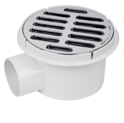 COLADERA DE BOTE PVC CON 2 SALIDAS