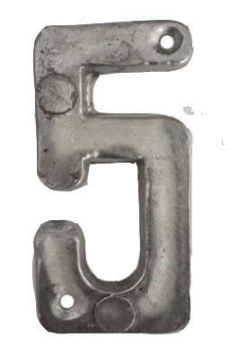 NUMERO DE ALUMINIO SATINADO 5
