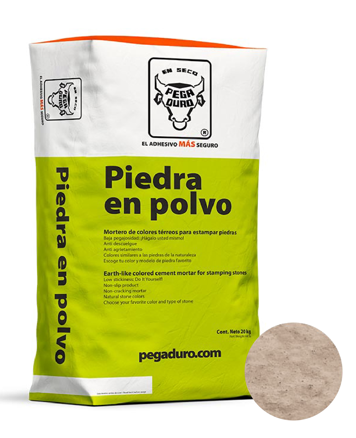 PIEDRA EN POLVO PARA MURO 20KG BLANCO