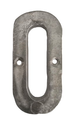 NUMERO DE ALUMINIO SATINADO 0