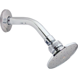 REGADERA NAPOLES 3 1/2 C/BRAZO Y CHAP. METAL.   Modelo: 44-N