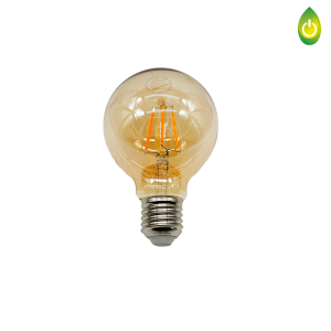 LAMPARA DECORATIVA LED VINTAGE BOLA AMBAR 4W E27