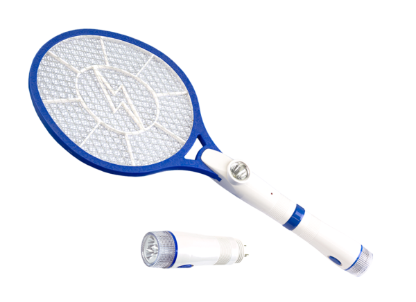 RAQUETA ELECTRICA INSECTOS CON LINTERNA LEDS
