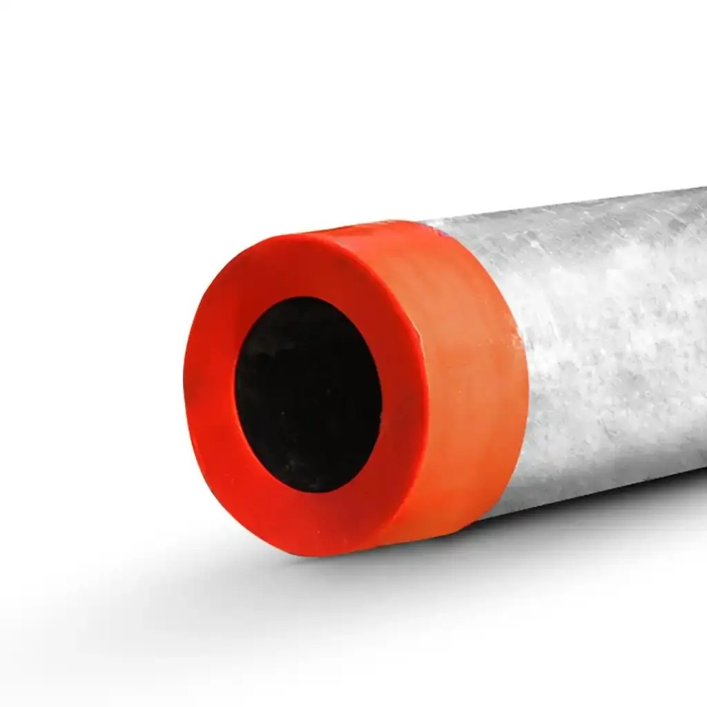 TUBO GALVANIZADO 4X 6.40 NORMA C.40 TAPA ROJA