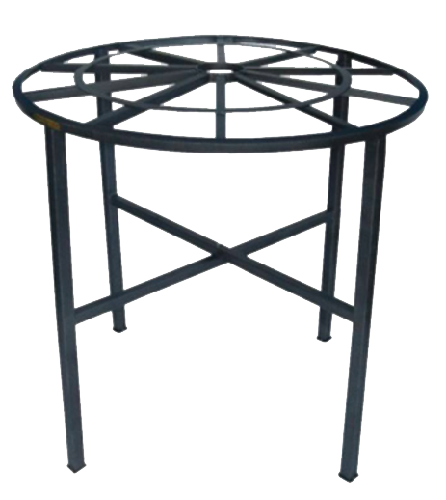 BASE P/TINACO REDONDA 1.16 X 1 MT ALTO REDONDA PTR 1 1/2 NEGRO