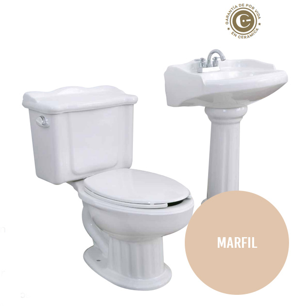 LAVABO MODELO ROMANO MARFIL